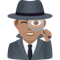 Man Detective- Medium Skin Tone emoji on Emojione